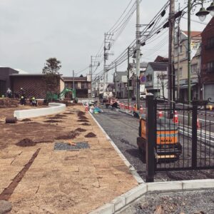 東石スカイテラスの工事が進行中です
